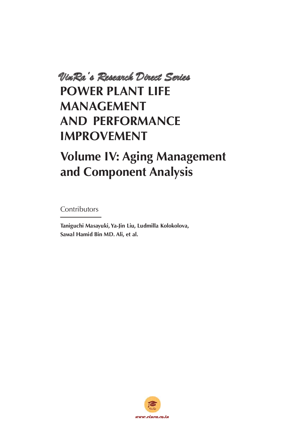 Aging Management and Component Analysis Vol IV - Page 4