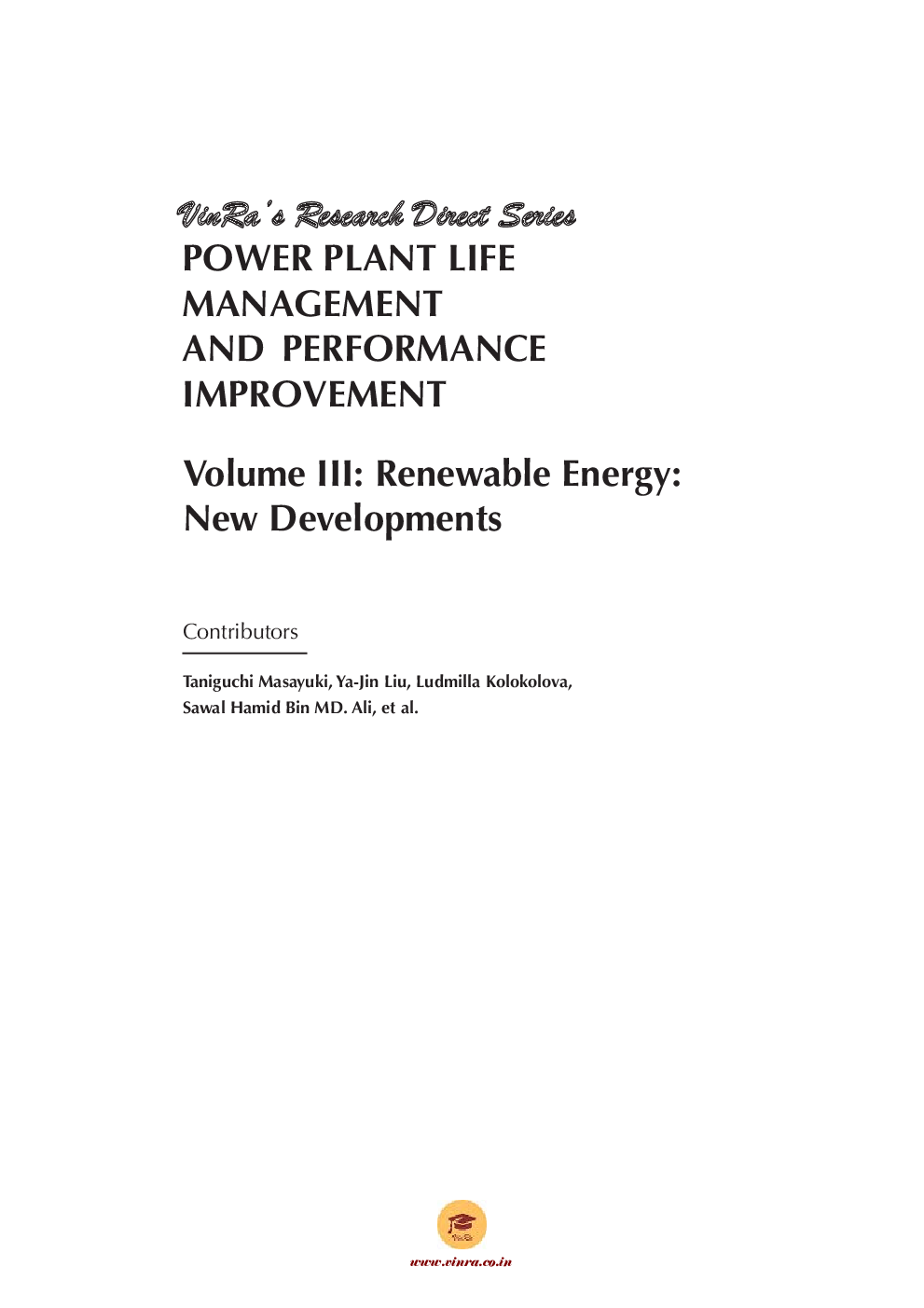 Renewable Energy New Developments Vol III - Page 4