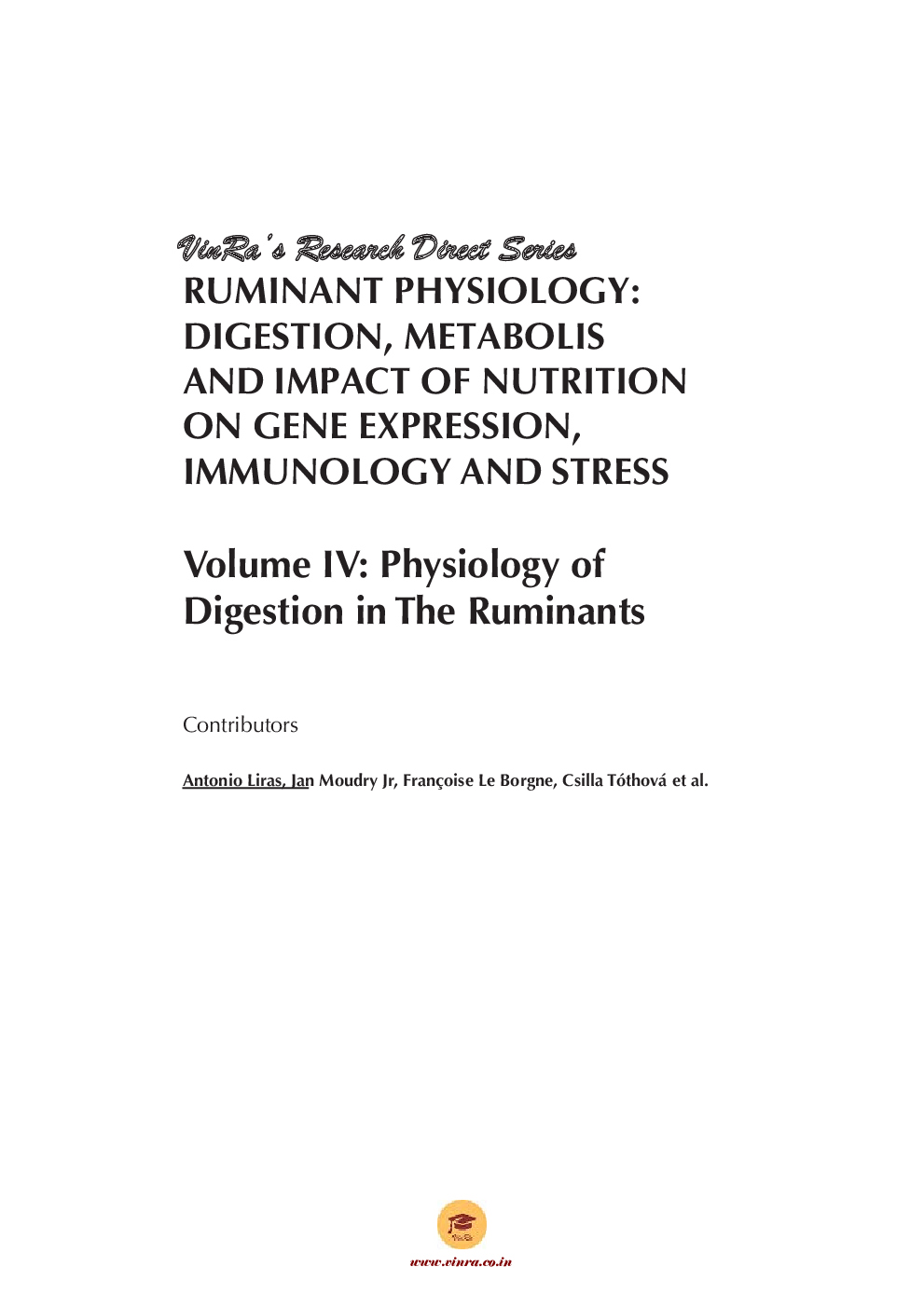 Physiology of Digestion in The Ruminants Vol IV - Page 4