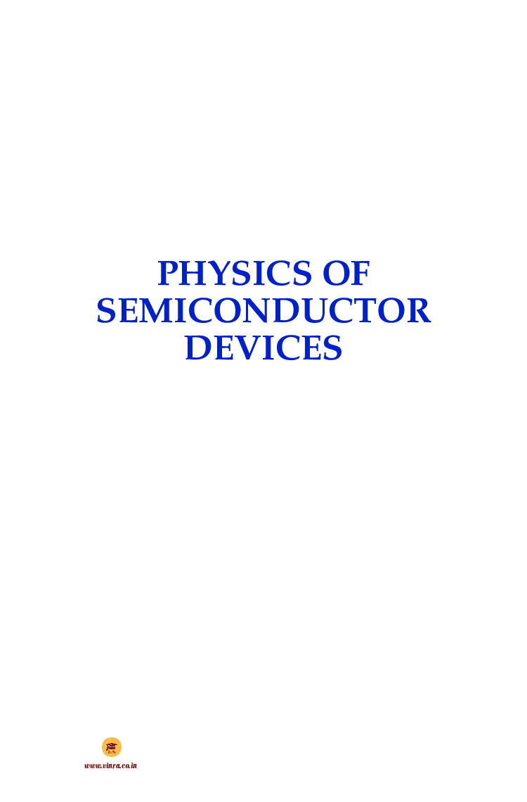 Physics of Semiconductor Devices - Page 2