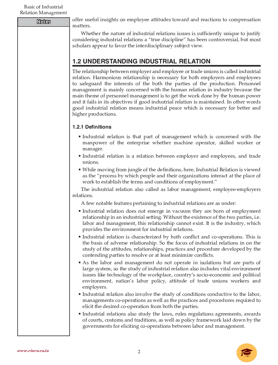 Industrial Relations Management - Page 3