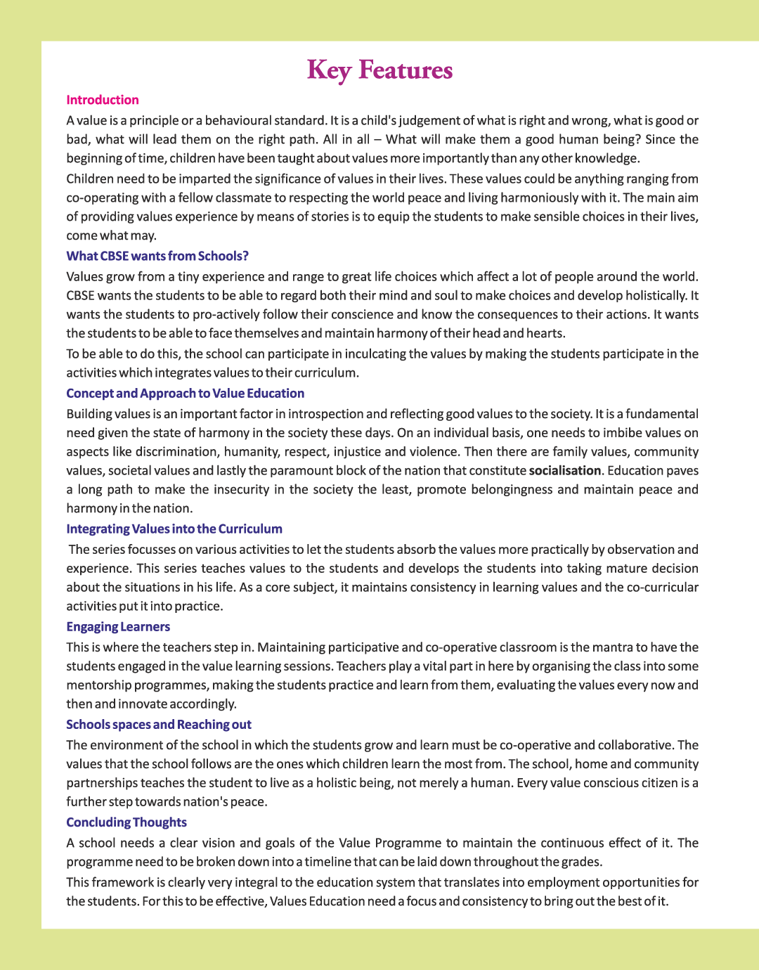 Value education class 6 chapter 3 image