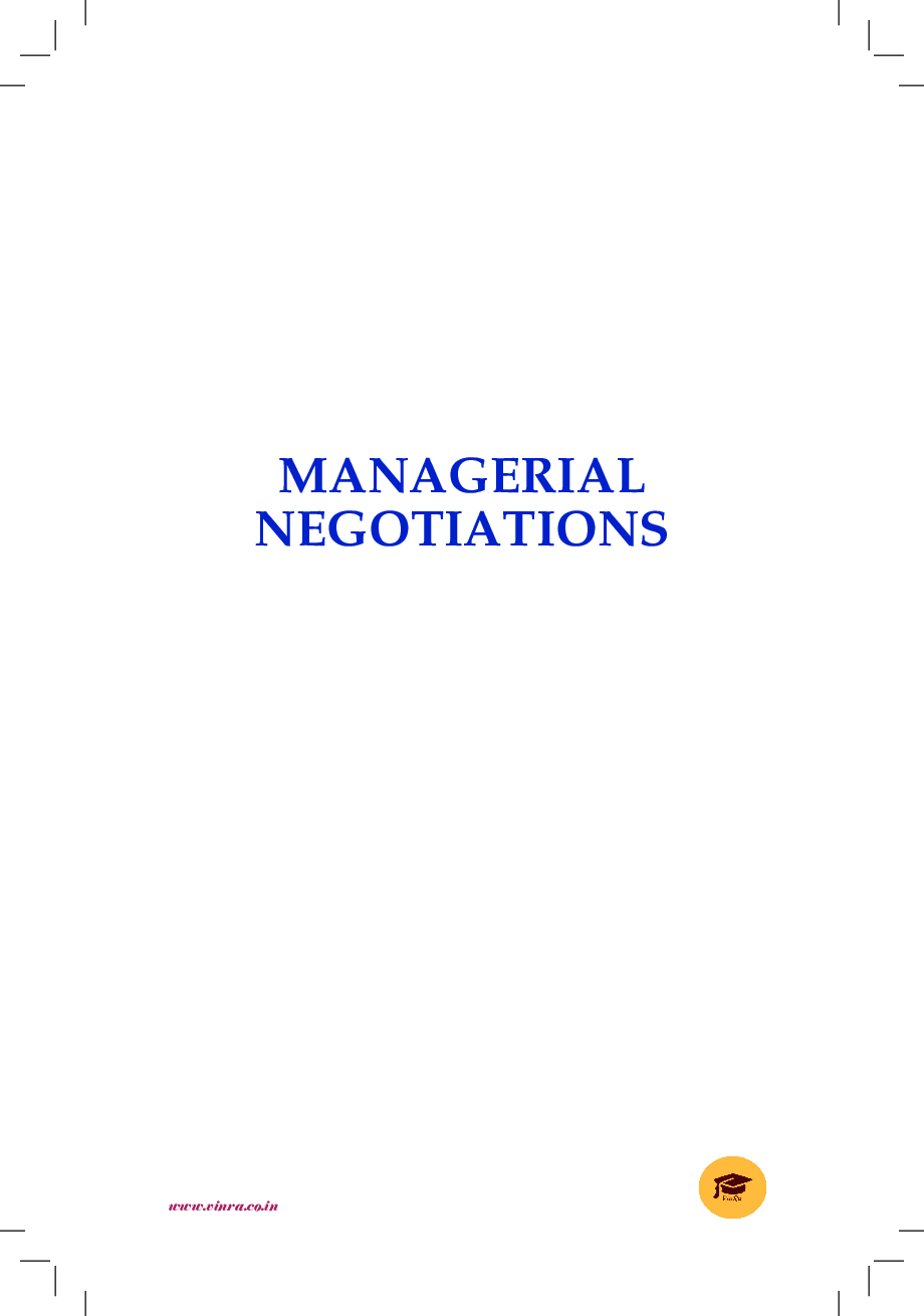 Managerial Negotiations - Page 2
