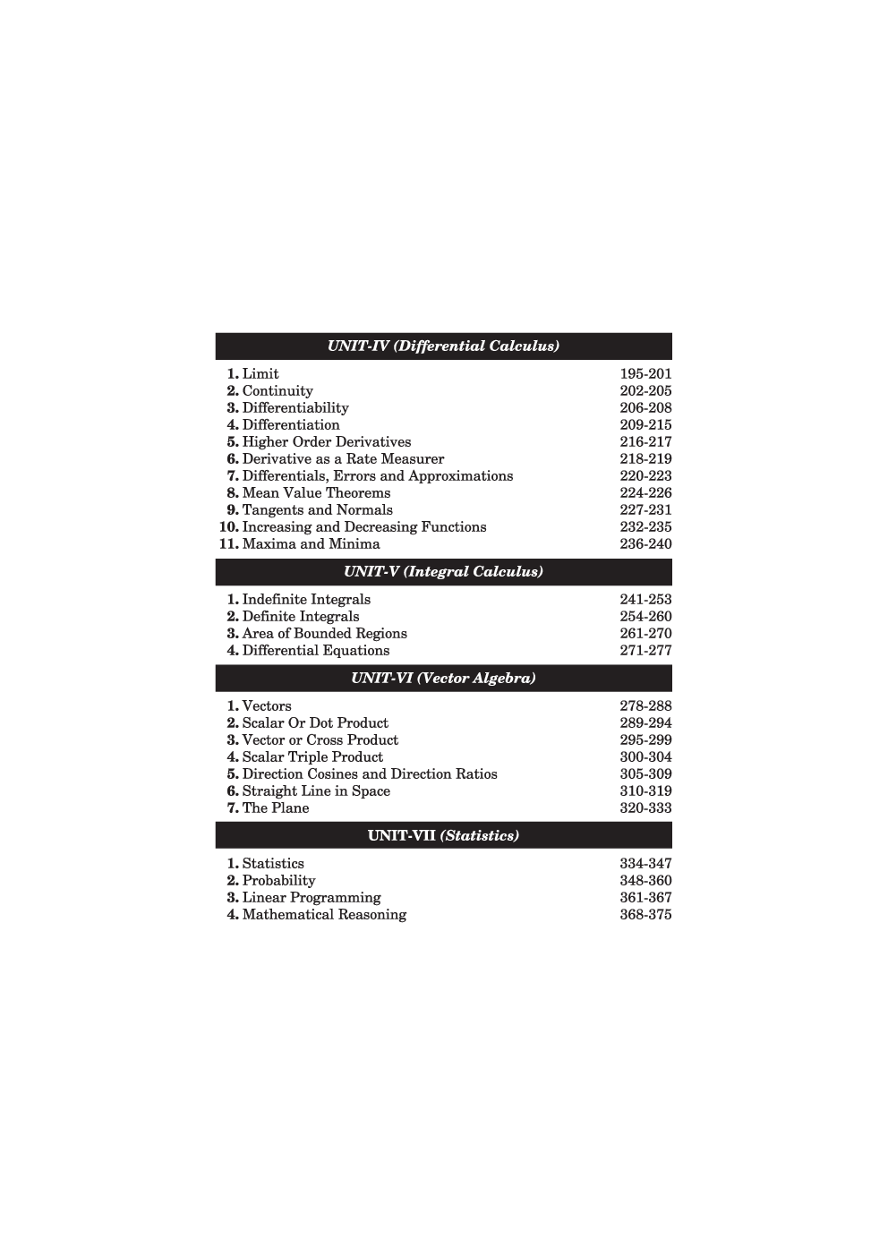 Puja CBSE & ISC Mathematics Formulae For Class XI & XII - Page 5