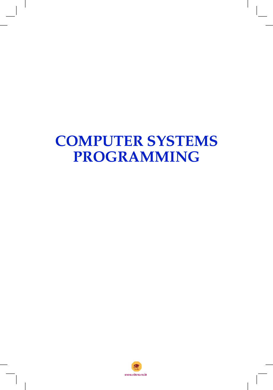 Download Computer Science Computer Systems Programming PDF Online