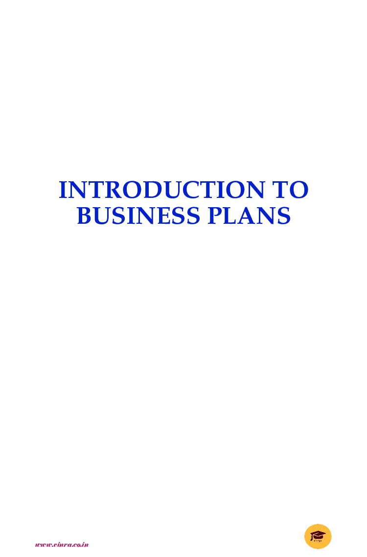 Introduction To Business Plans - Page 2