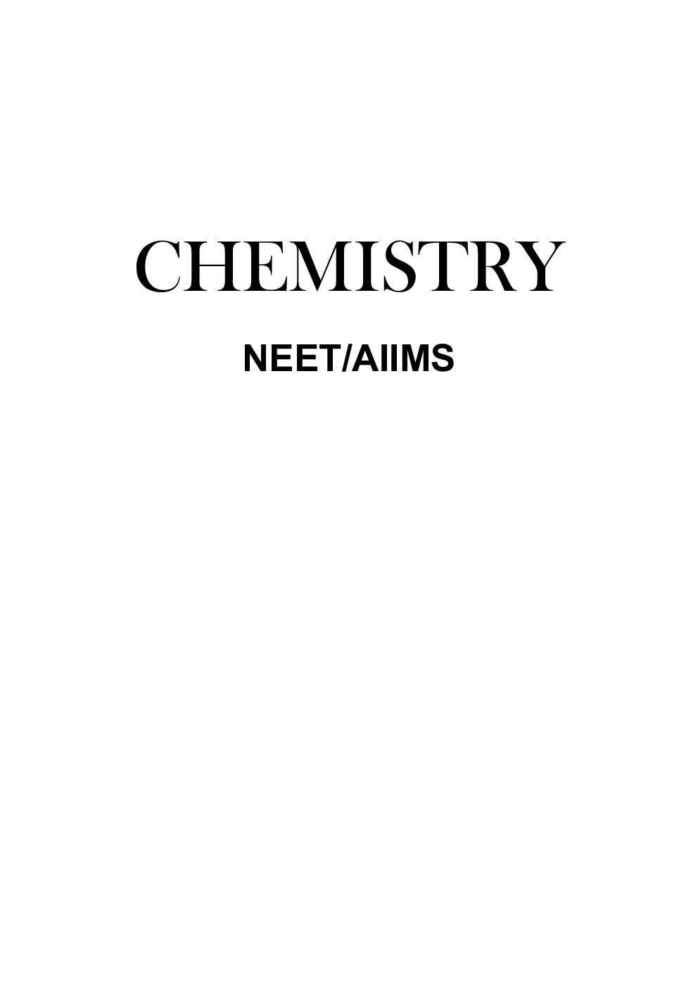 Study Package of Chemistry For NEET/AIIMS - Page 2