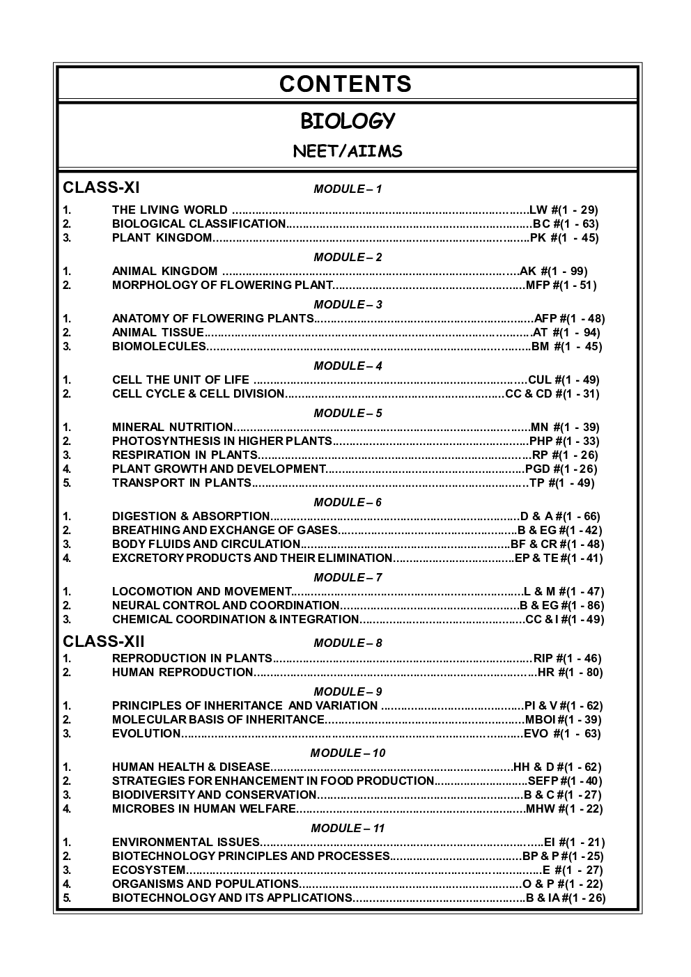 Study Package of Biology For NEET/AIIMS - Page 3