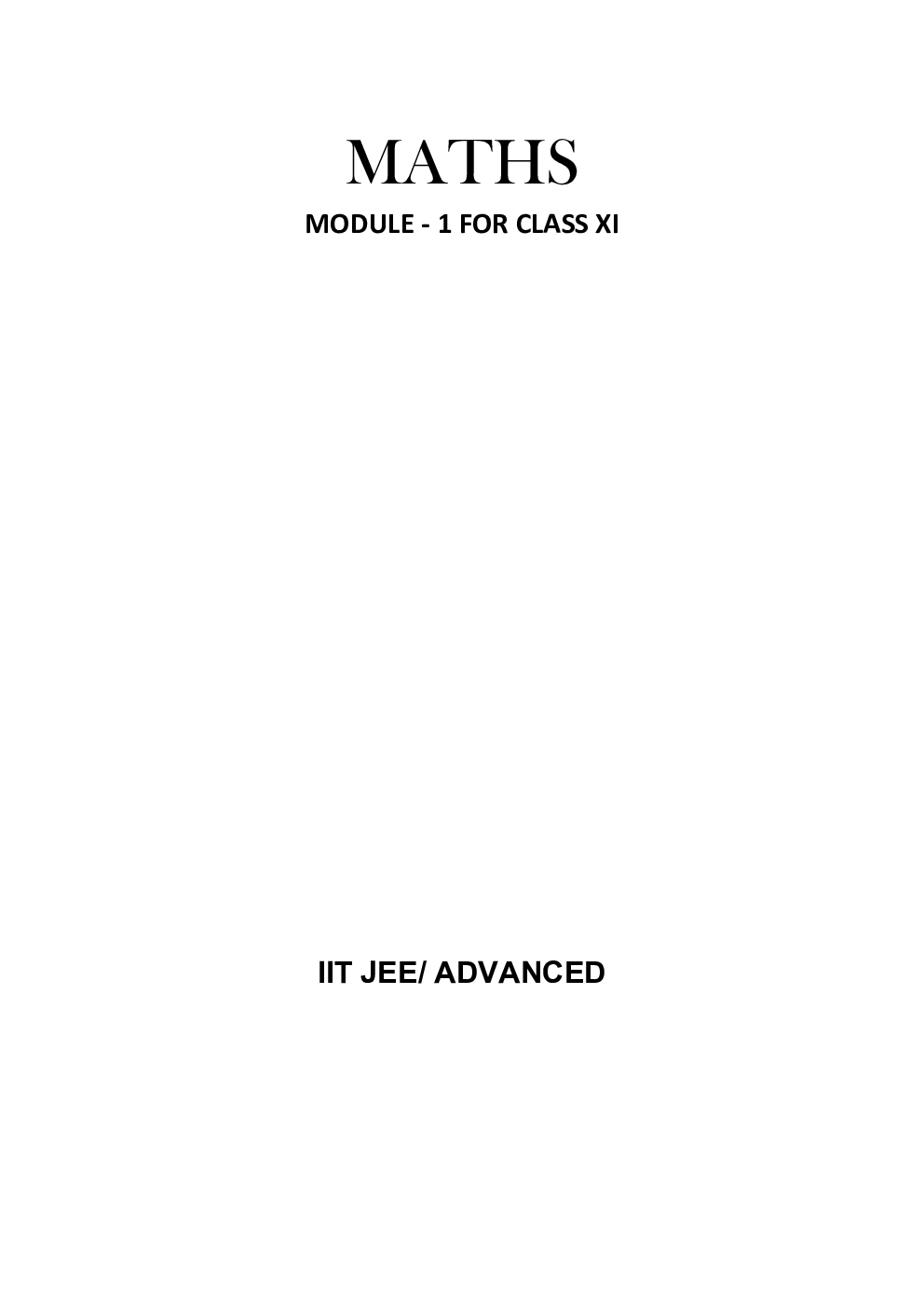 Study Package of Mathematics For IIT-JEE (Main & Advanced) - Page 4