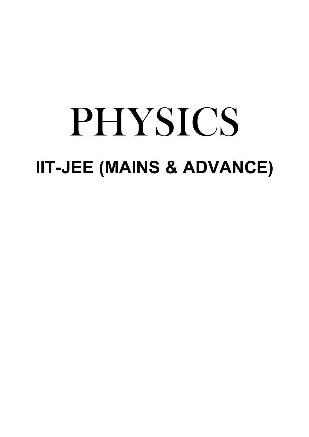 Study Package of Physics For IIT-JEE (Main & Advanced) - Page 2