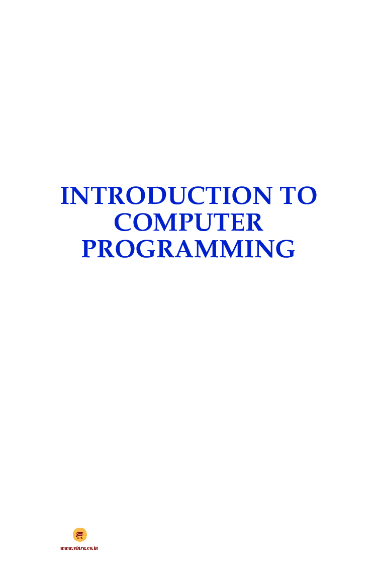 Download Computer Science Introduction to Computer Programming PDF Online