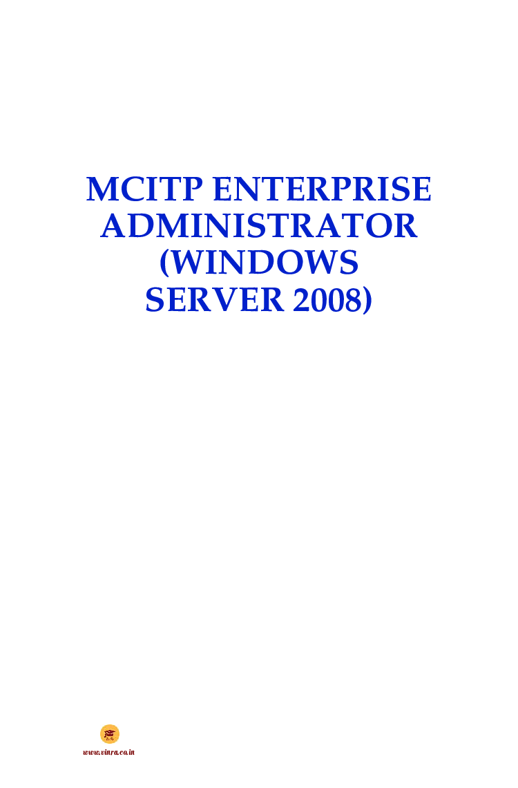 Computer Science  MCITP Enterprise Administrator (Windows Server 2008) - Page 2