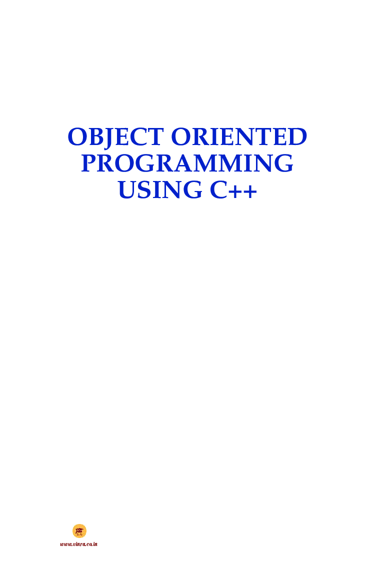 Download Computer Science Object Oriented Programming Using C++ PDF Online