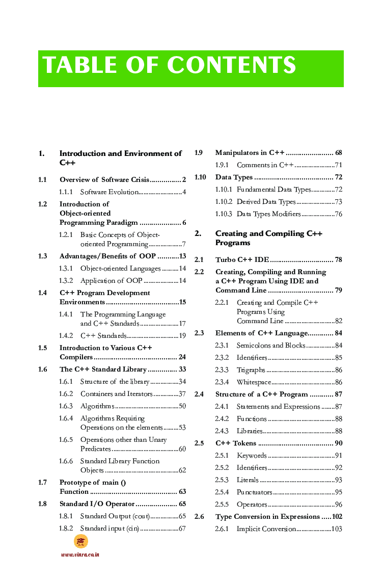 Computer Science Object Oriented Programming Using C++ - Page 4