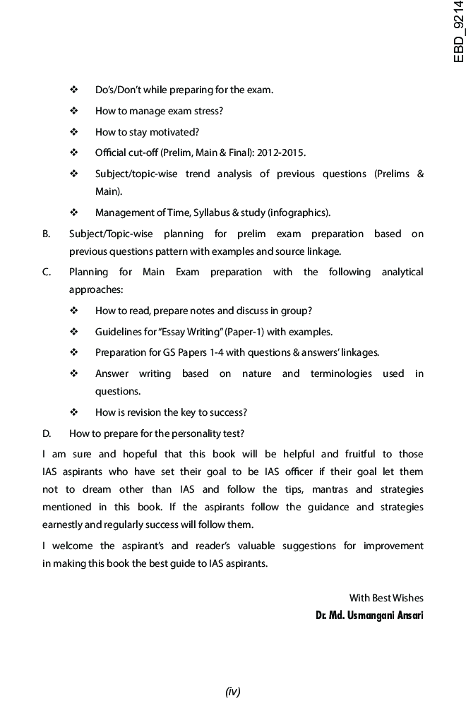Mission IAS - Prelim/ Main Exam, Strategies, Tips & Detailed Syllabus 2nd Edition - Page 5