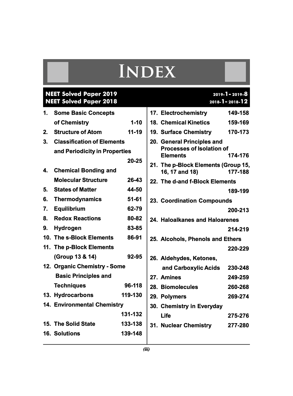 32 Years NEET Chapter-Wise & Topic-Wise Solved Papers Chemistry (2019 - 1988) 14th Edition - Page 4