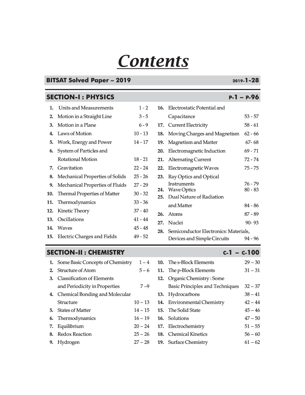 BITSAT 15 Years Chapter-Wise Solved Papers (2019-2005) With 5 Online Mock Tests 3rd Edition - Page 4