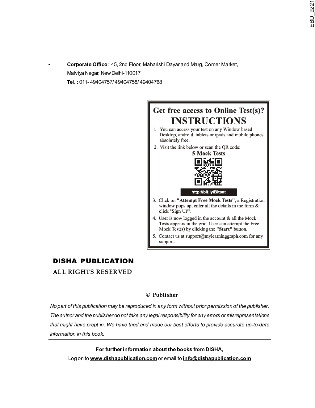 Guide To English & Logical Reasoning For BITSAT With Past 7 Year Solved Papers (2019-2013) & 10 Mock Tests 8th Edition - Page 3
