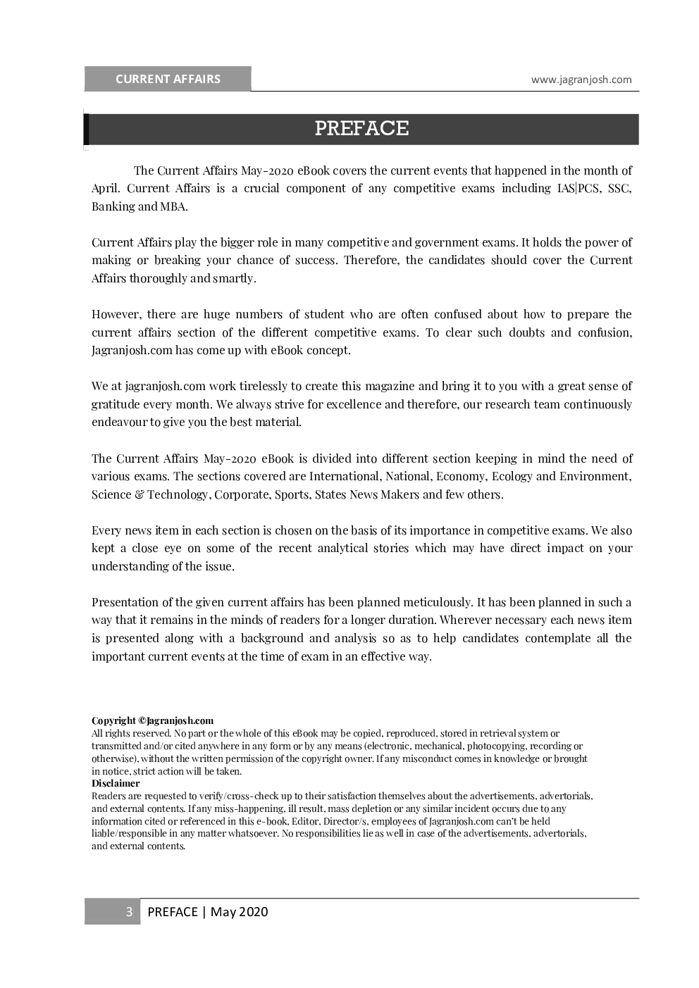 Current Affairs May 2020 eBook - Page 3