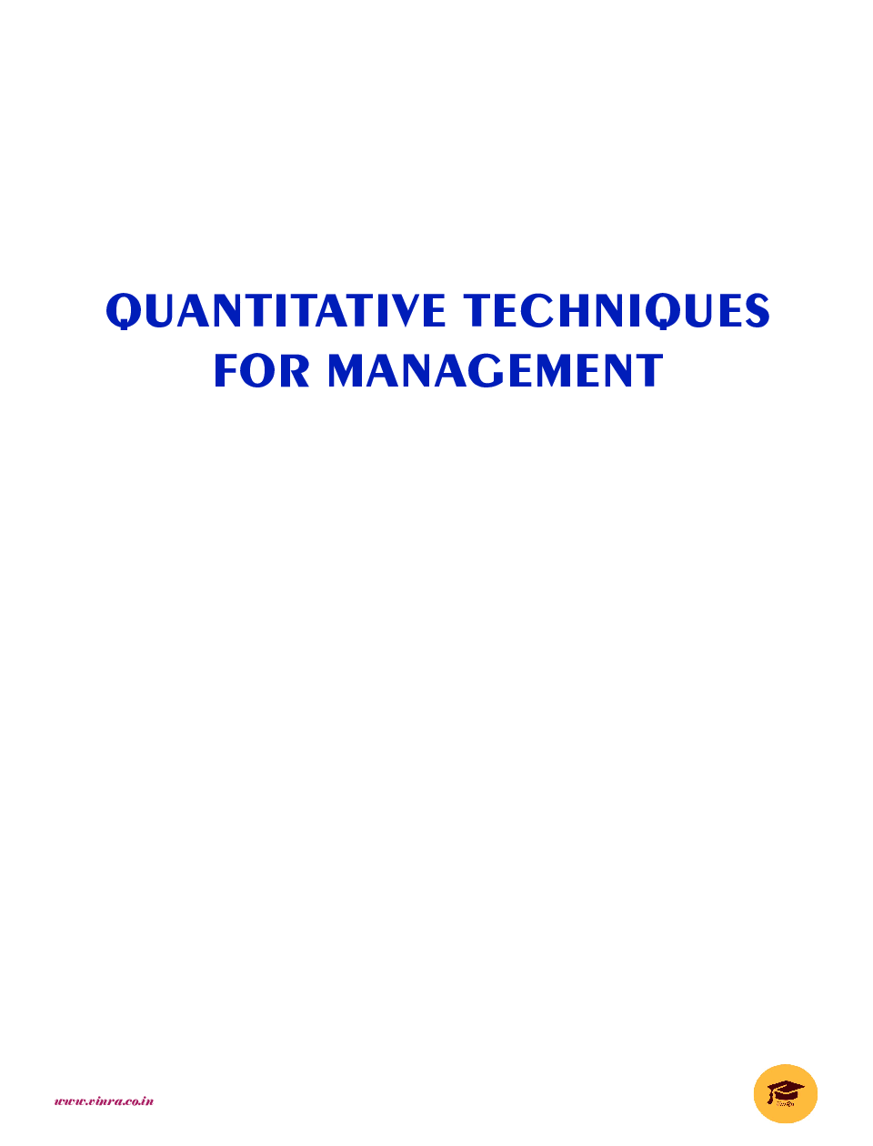 Quantitative Techniques for Management  - Page 2