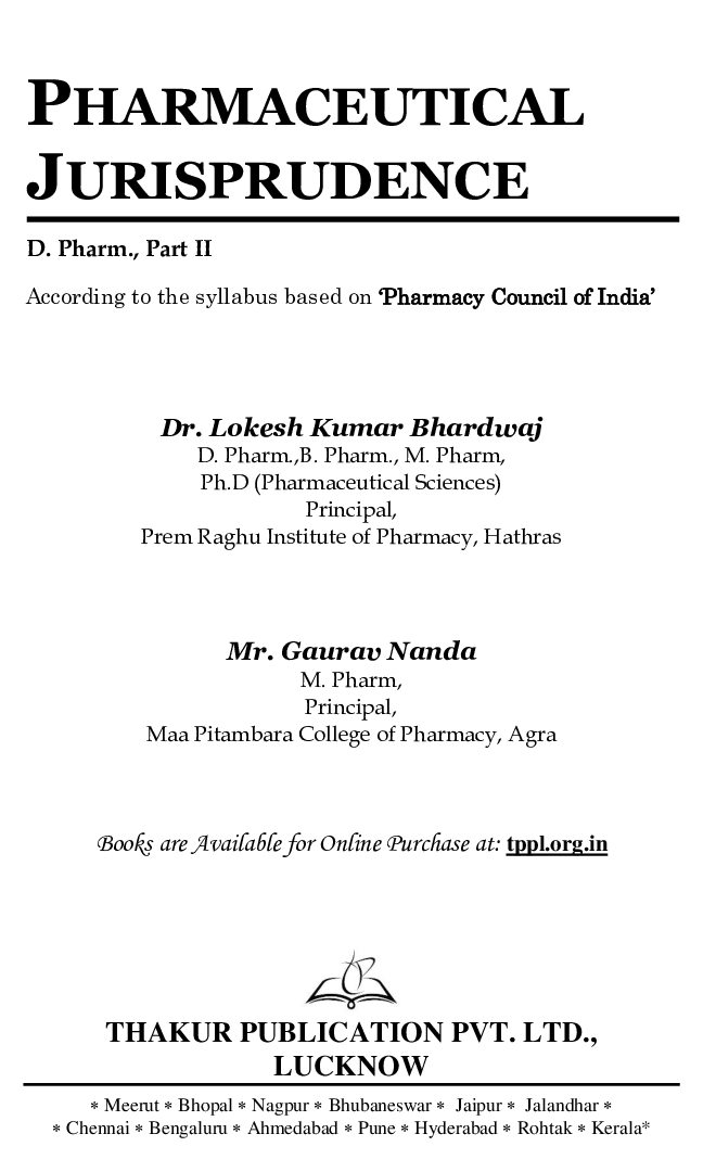 Pharmaceutical Jurisprudence - Page 2