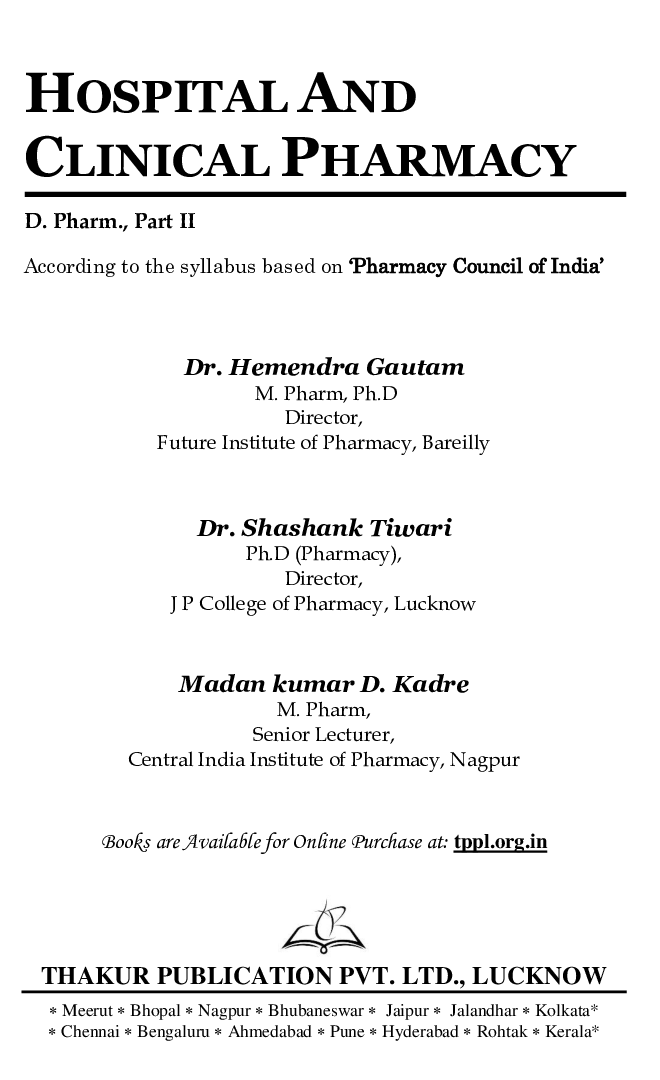 Hospital And Clinical Pharmacy - Page 2