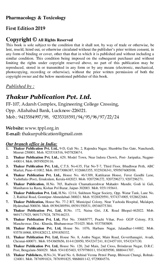 Pharmacology & Toxicology - Page 3