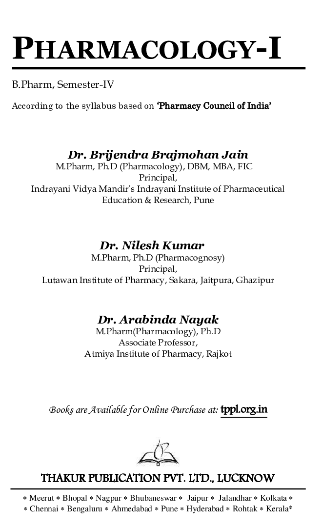 Pharmacology - I - Page 2