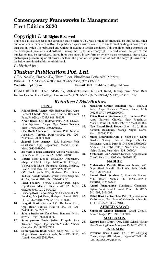 Contemporary Frameworks In Management - Page 3