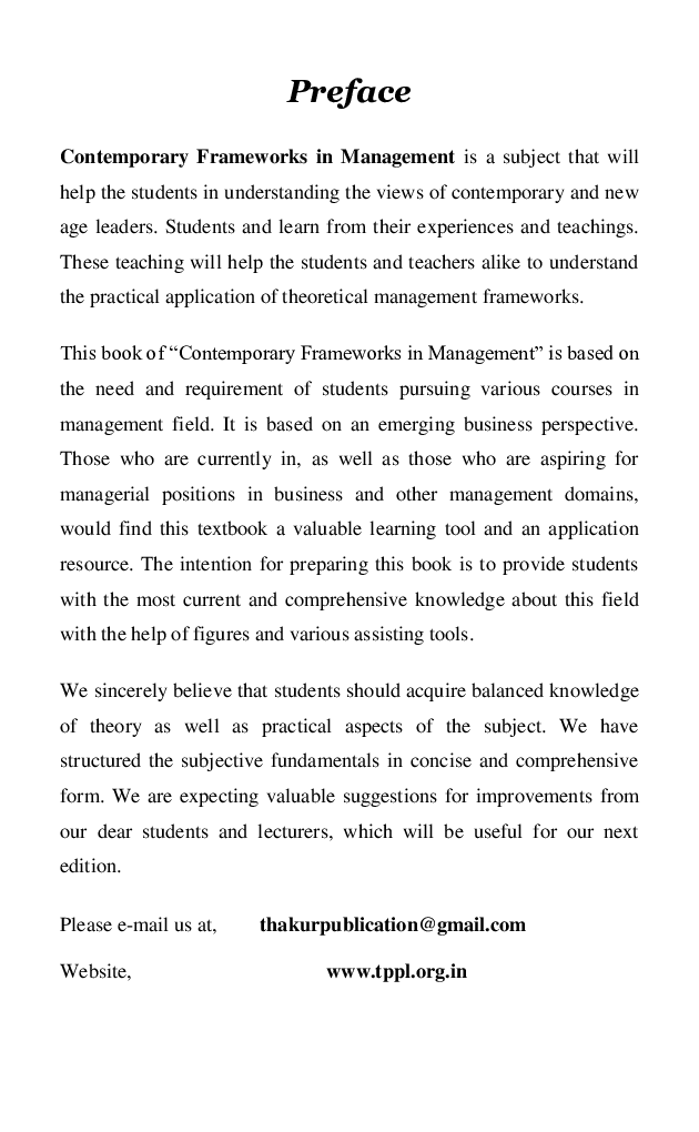 Contemporary Frameworks In Management - Page 5