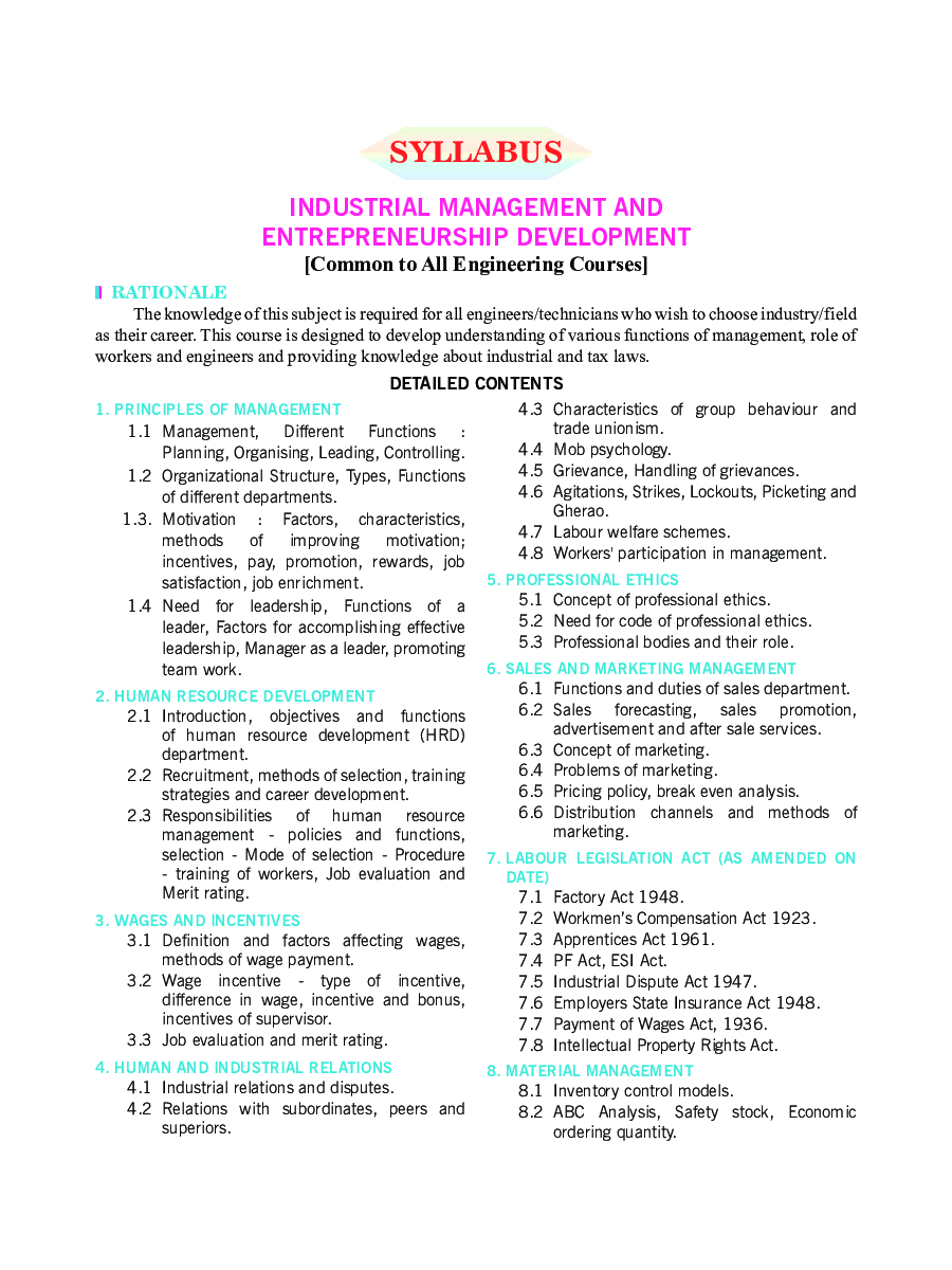 औधौगिक प्रबन्ध एवं उधमिता विकास - Page 5