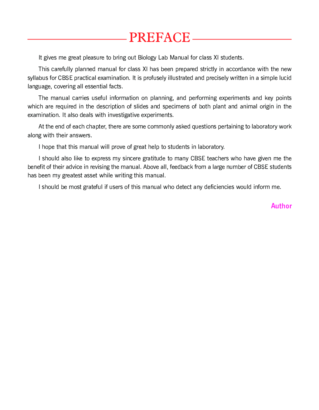 CBSE Biology Lab Manual For Class - XI - Page 4