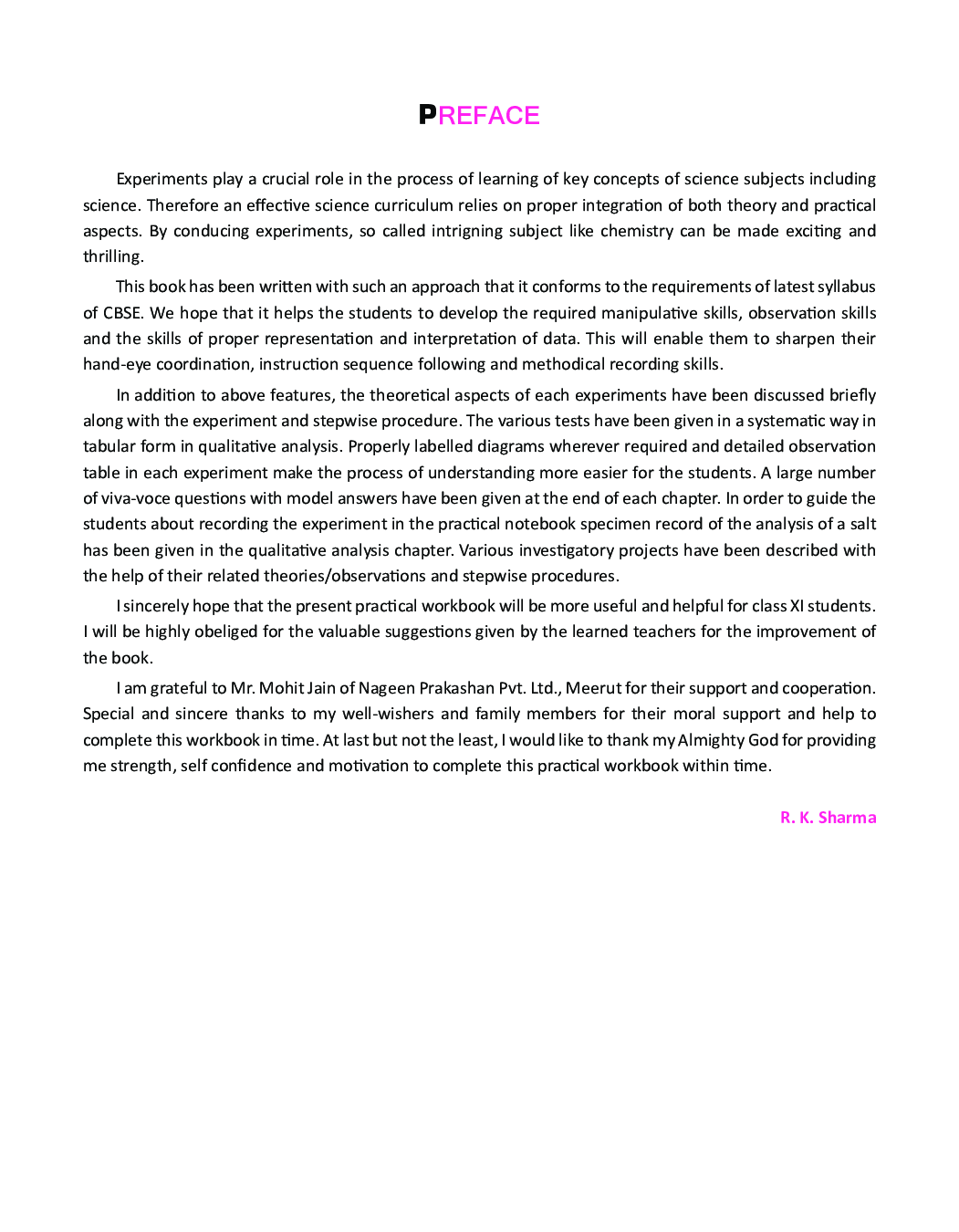 CBSE Chemistry Lab Manual For Class - XI - Page 4