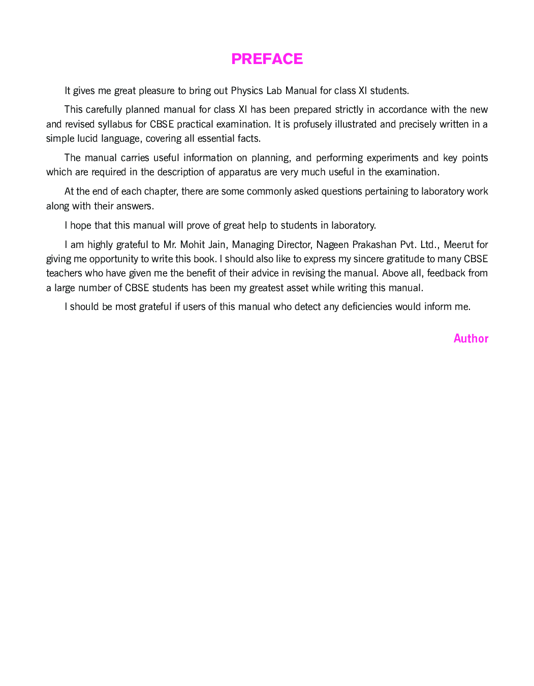 CBSE Physics Lab Manual For Class - XI - Page 4