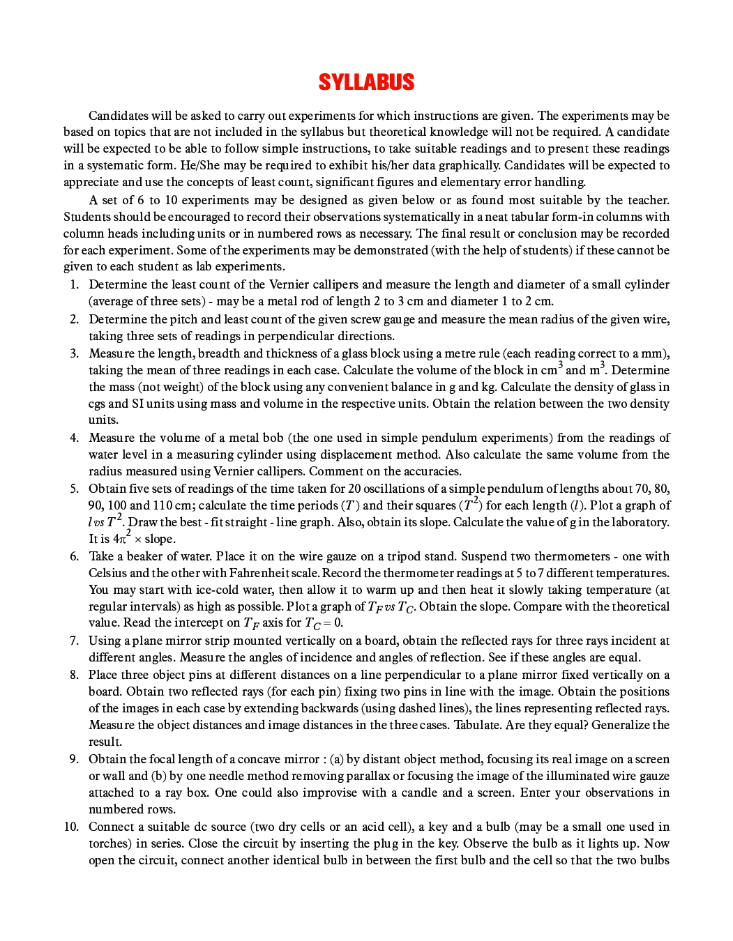 Download ICSE Class 9 Physics Lab Manual PDF Online by L. C. Gupta