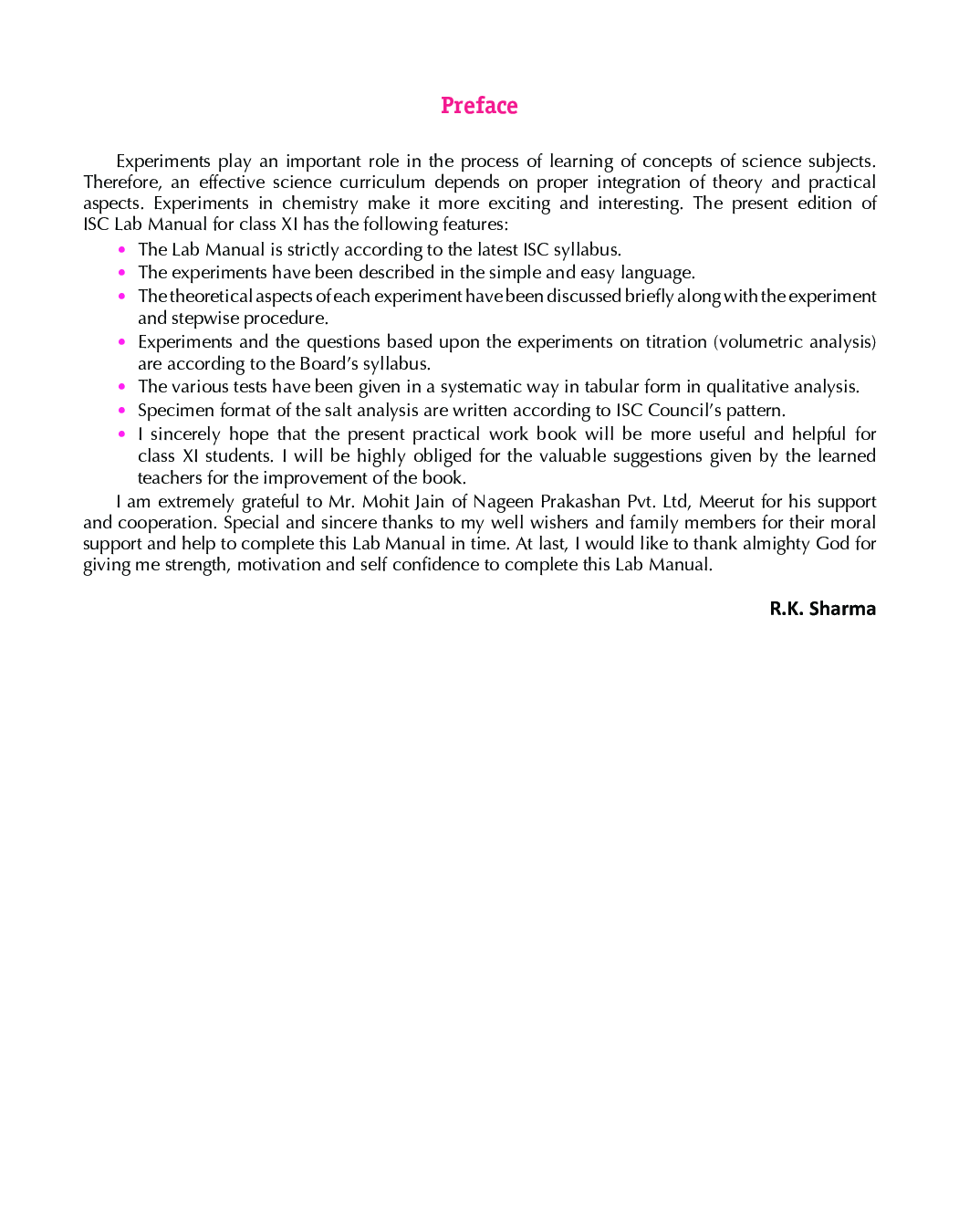 ISC Chemistry Lab Manual For Class - XI - Page 4