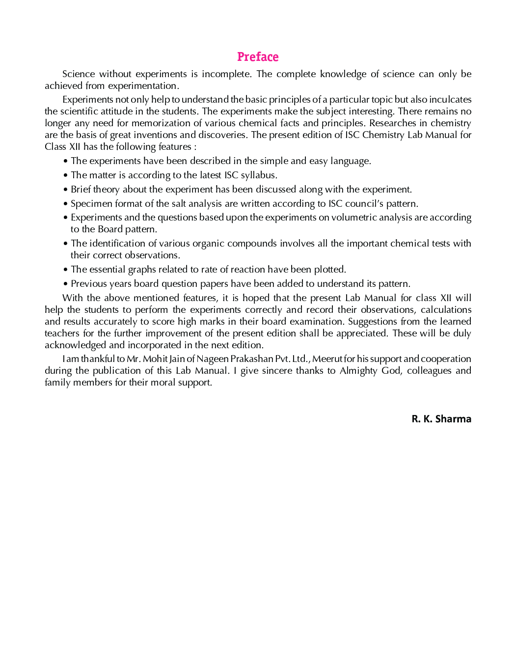 ISC Chemistry Lab Manual For Class - XII - Page 4
