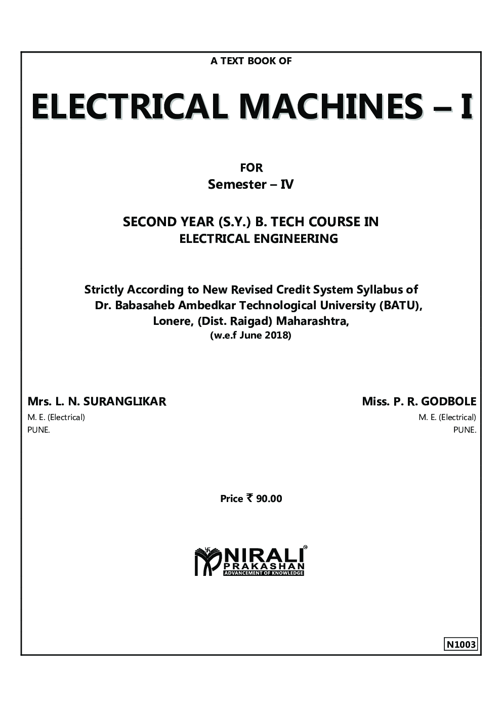 Electrical Machines–I - Page 2