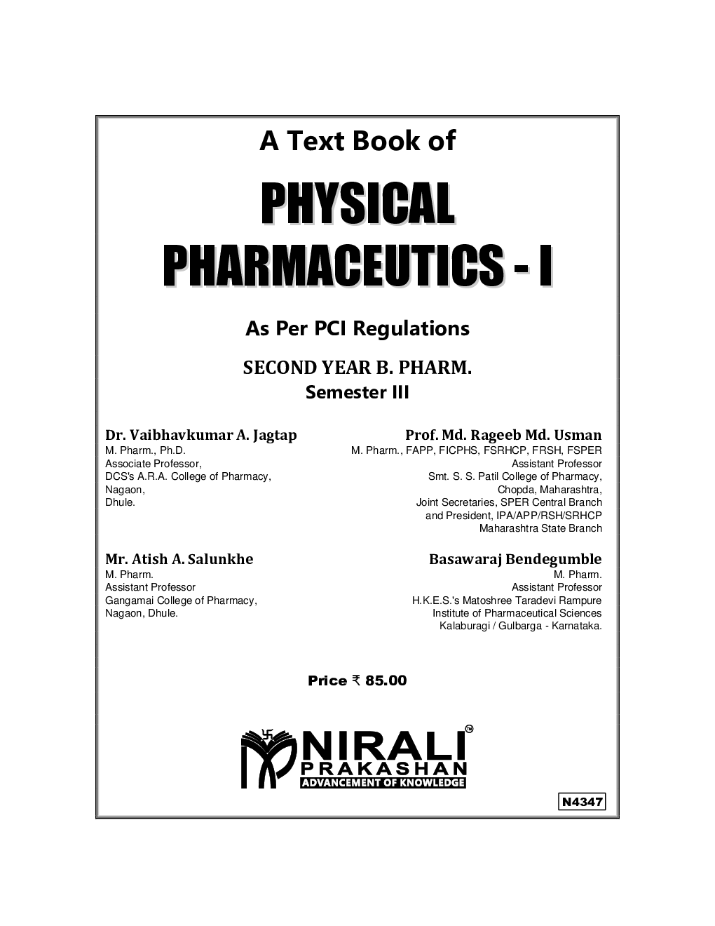 Physical Pharmaceutics - I - Page 2