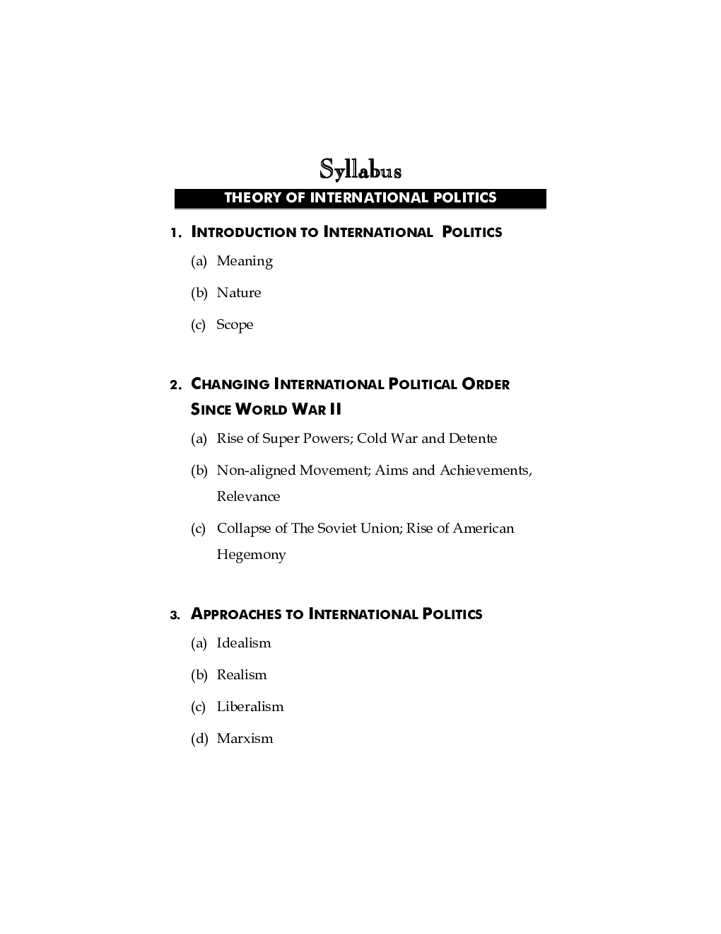 Theory Of International Politics (Marathi) - Page 4