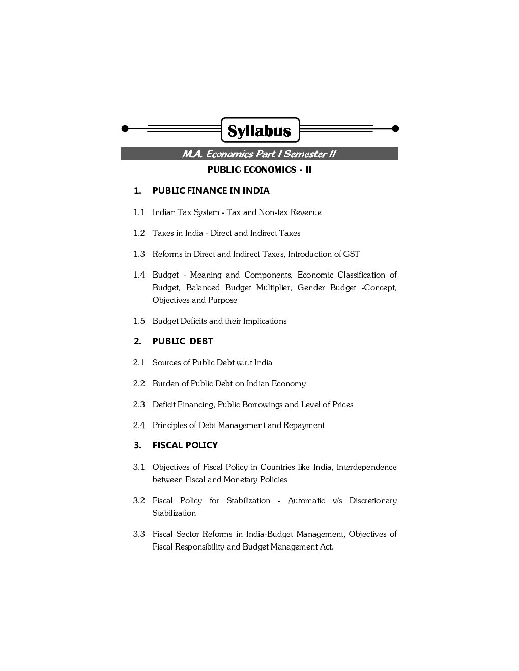 Public Economics Paper-II - Page 4