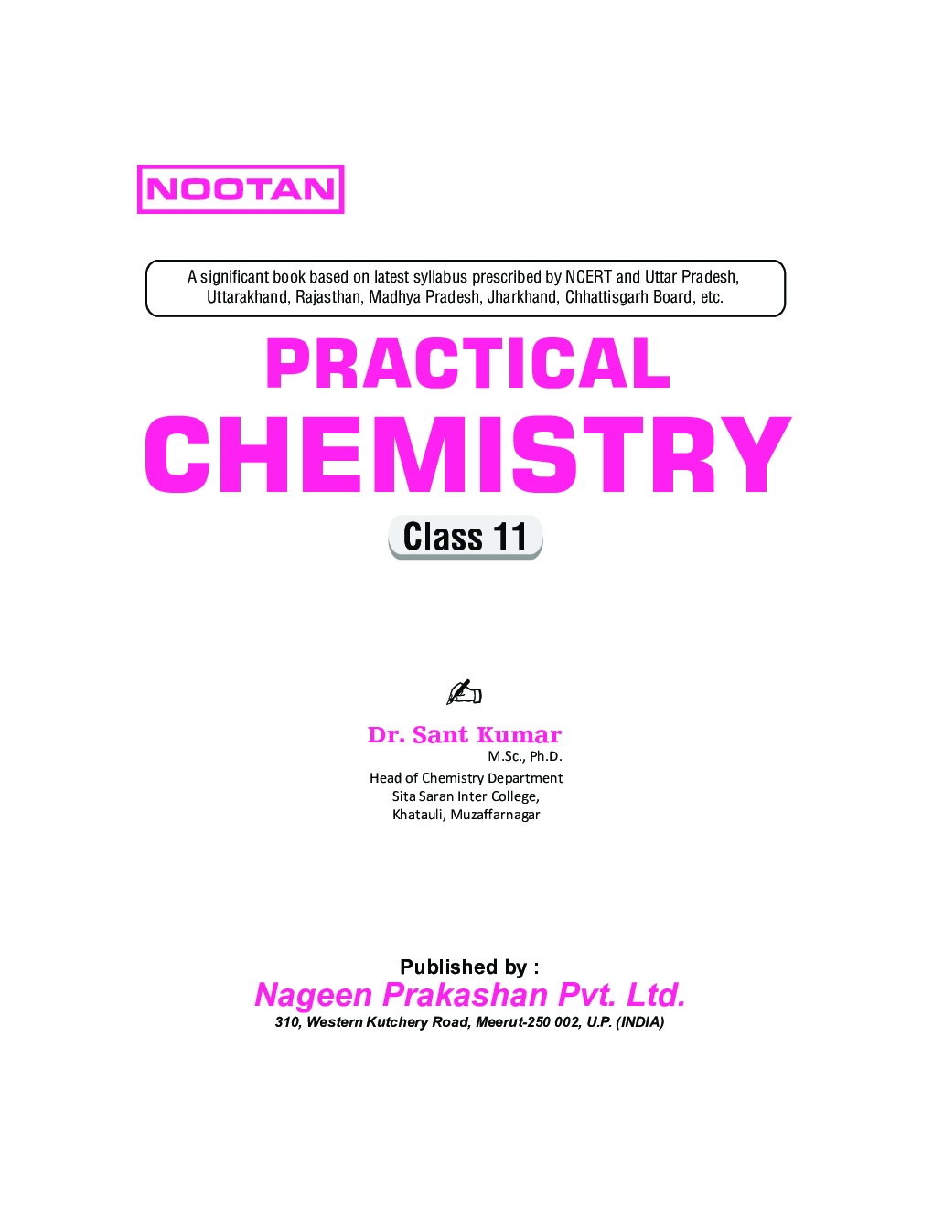 UP Board Practical Chemistry For Class - XI - Page 2