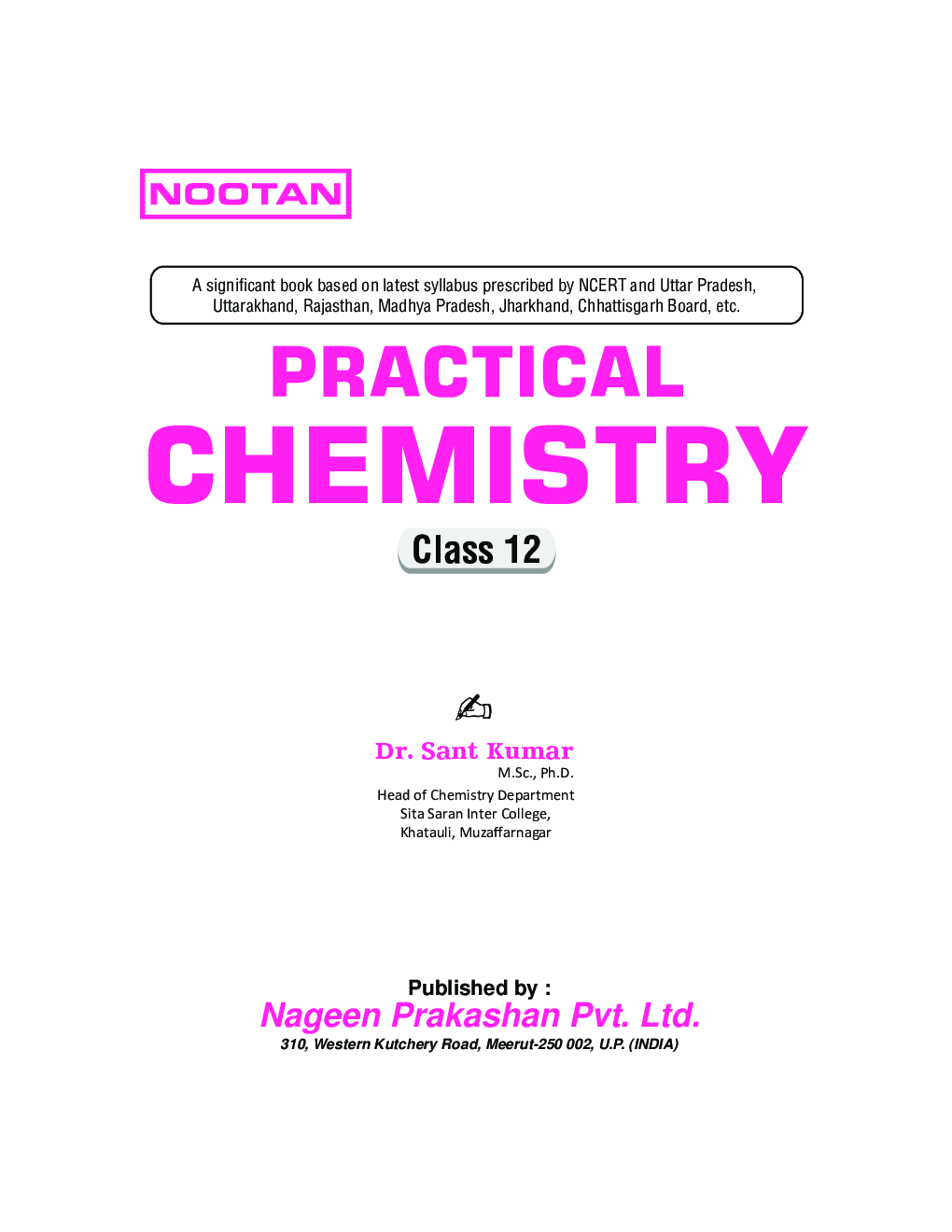 UP Board Practical Chemistry For Class - XII - Page 2