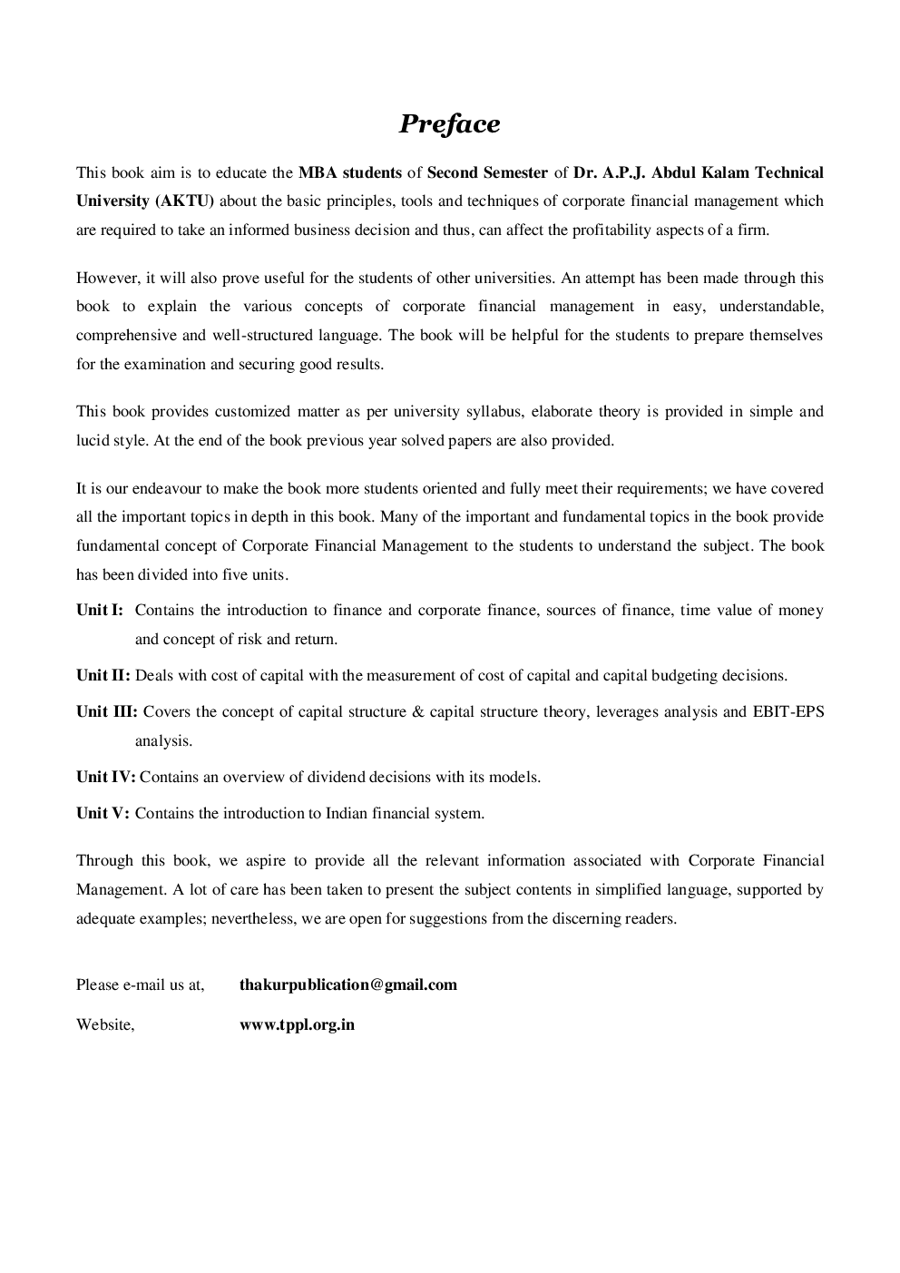 Financial Management And Corporate Finance - Page 5