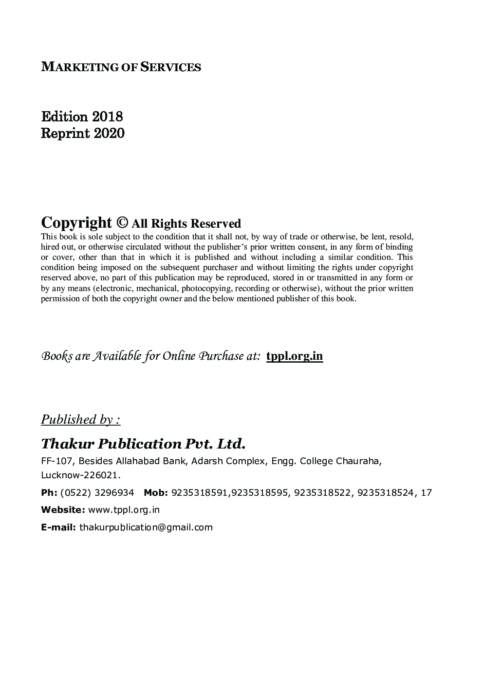 Marketing of Services - Page 3