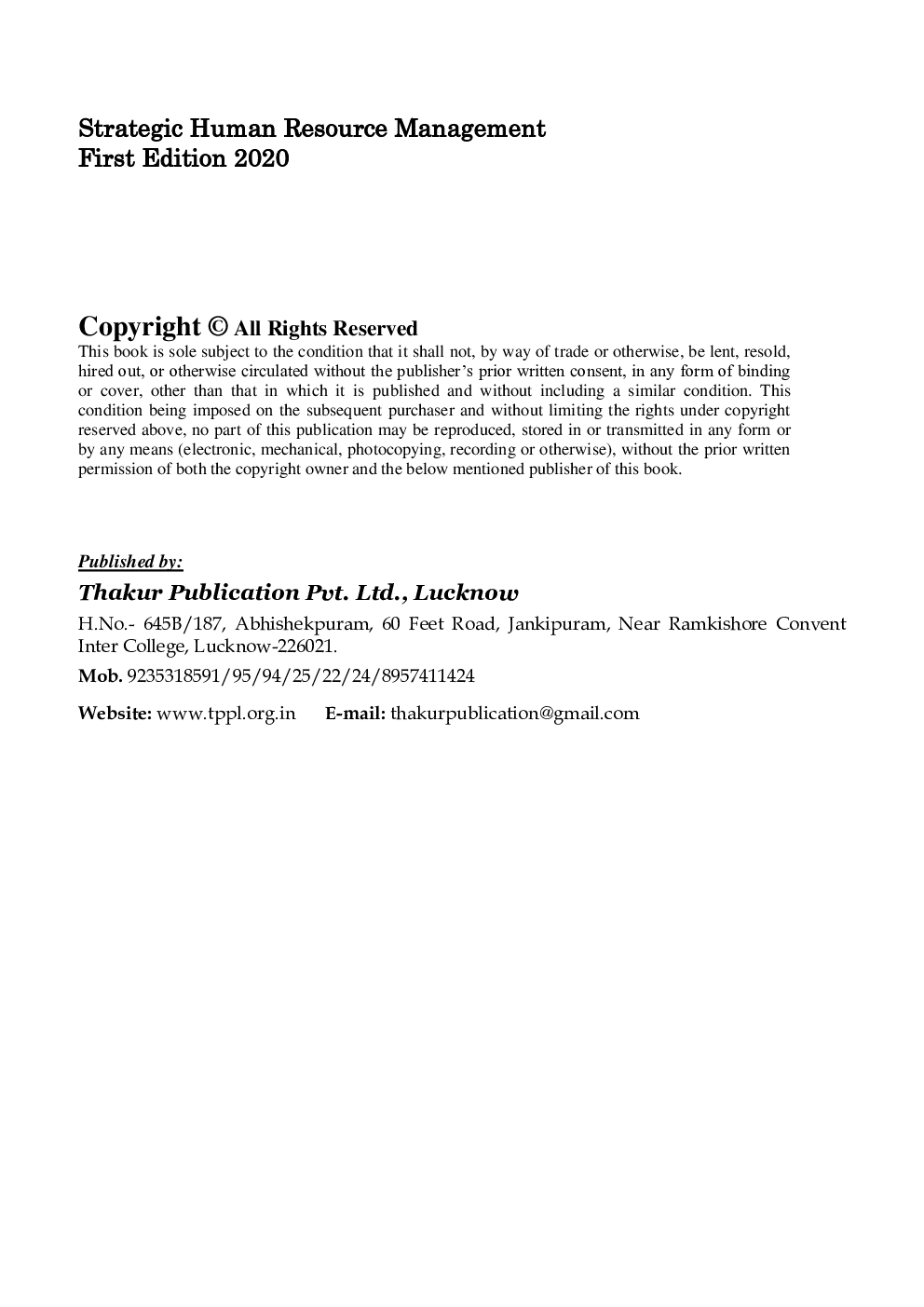 Strategic Human Resource Management - Page 3