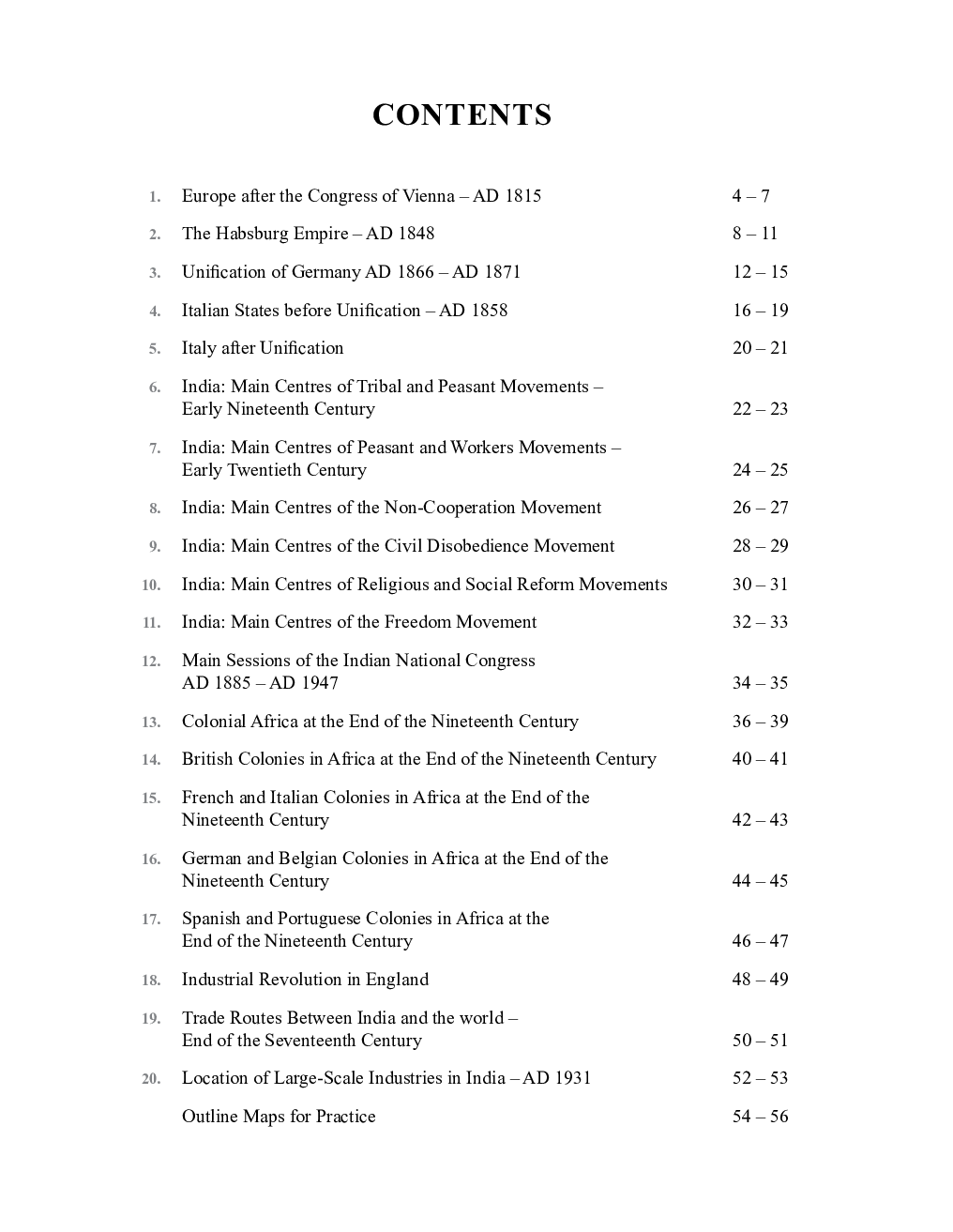 History Map Practice Class 10 - Page 4