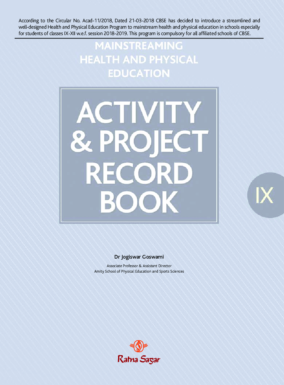 Health And Physical Edu. Activity And Project Record Book 9 - Page 2