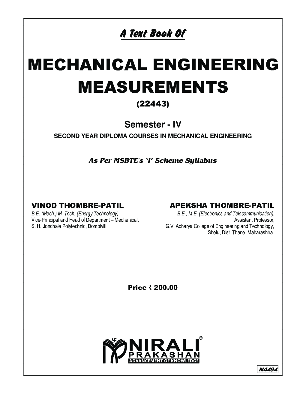 Mechanical Engineering Measurements - Page 2