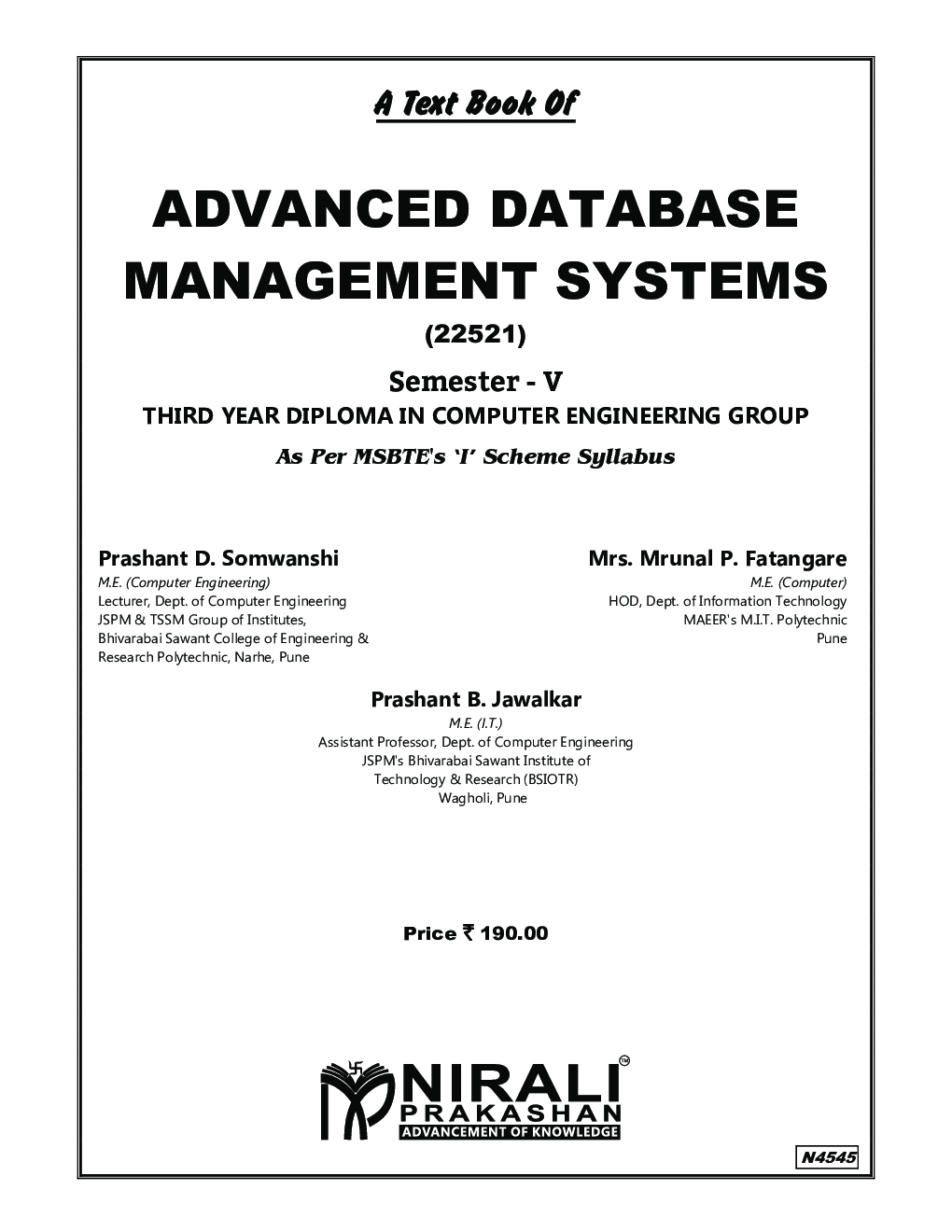 Advanced Database Management Systems - Page 2